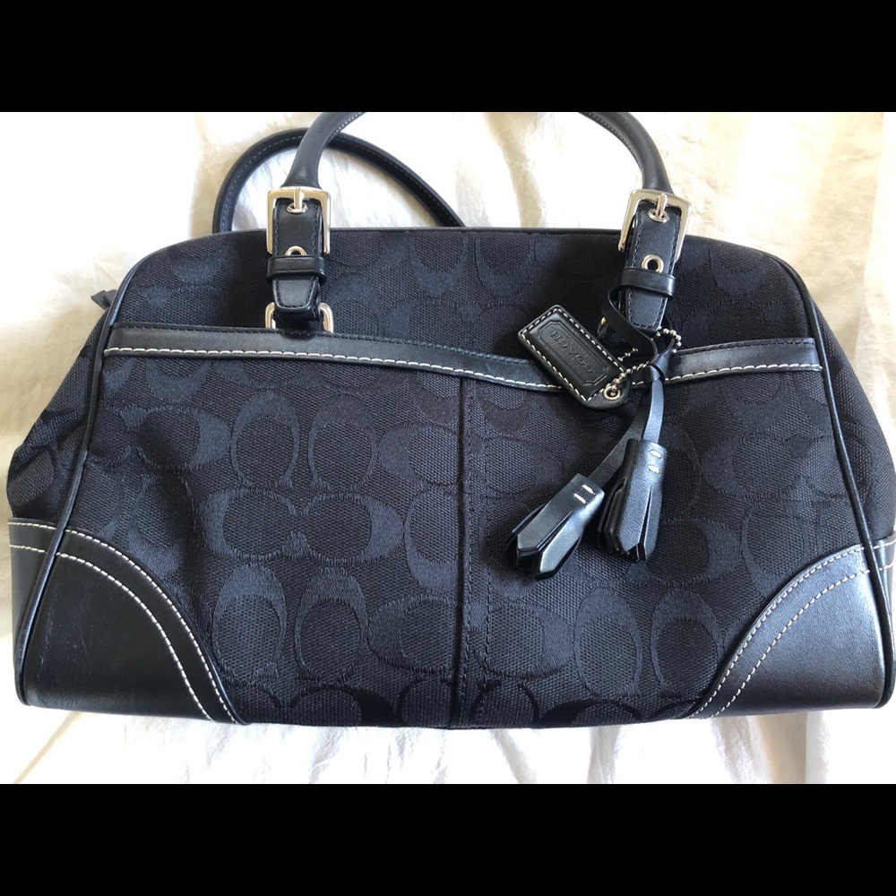 Black coach purse